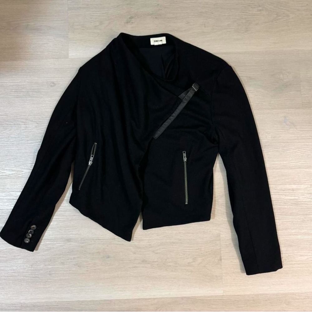 Helmut lang Black Asymmetrical Jacket